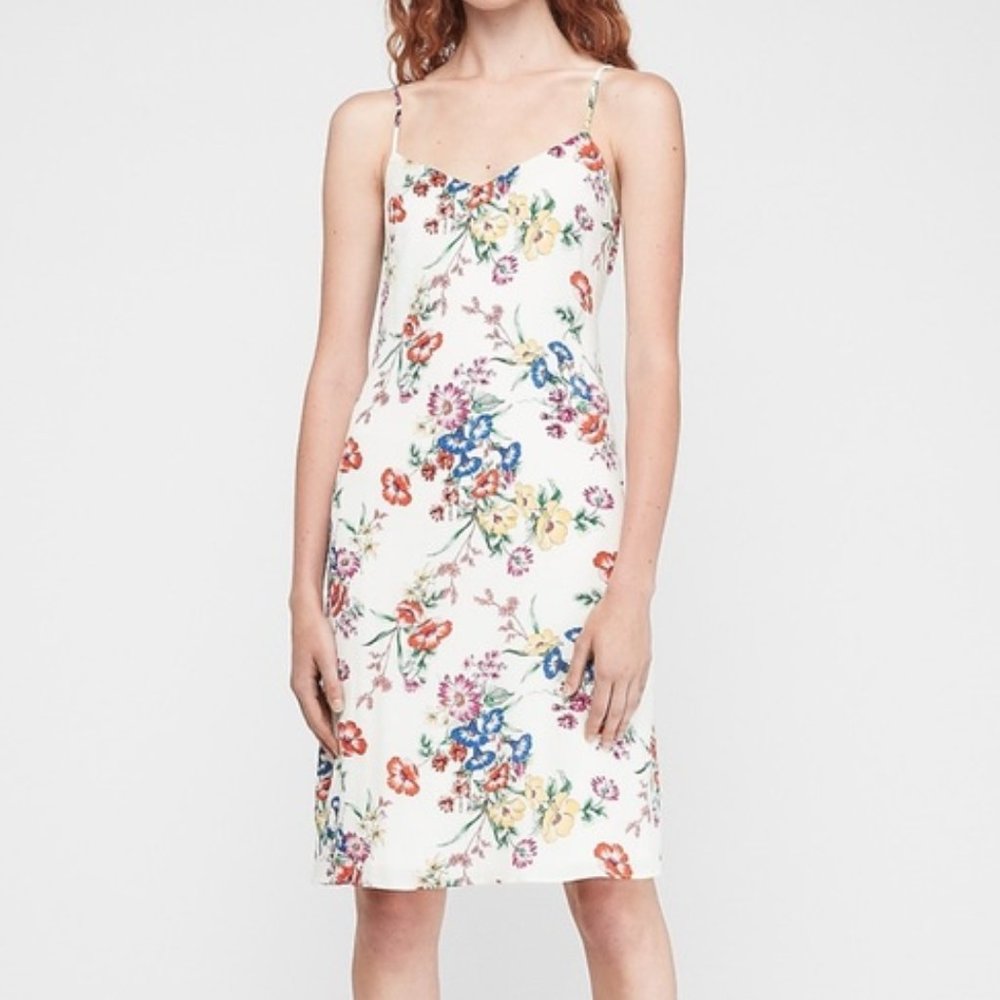 Express floral white dress